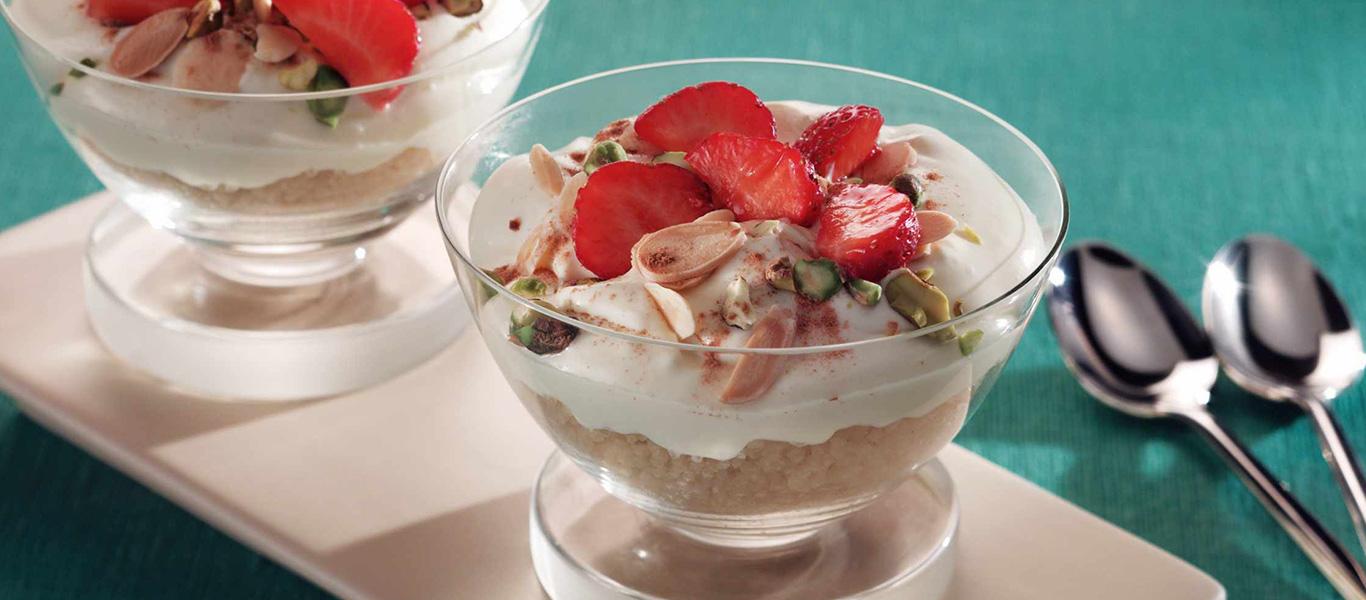 Honey Couscous with Cream