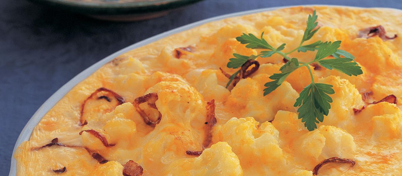Onion and Cauliflower Gratin