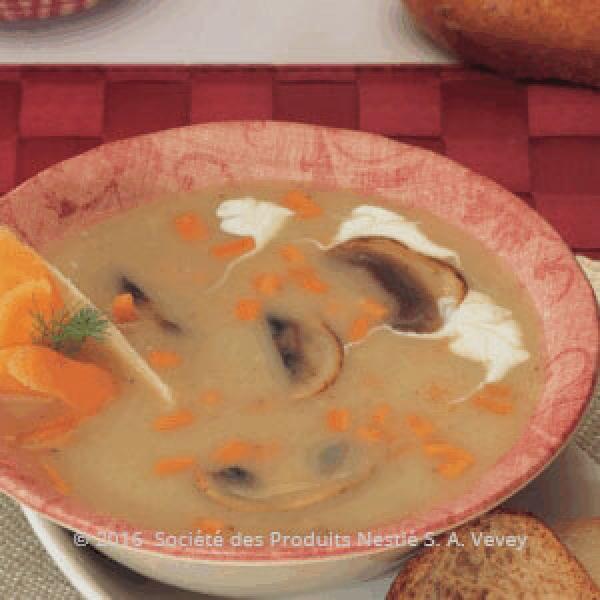 Carrot Cream of Mushroom Soup