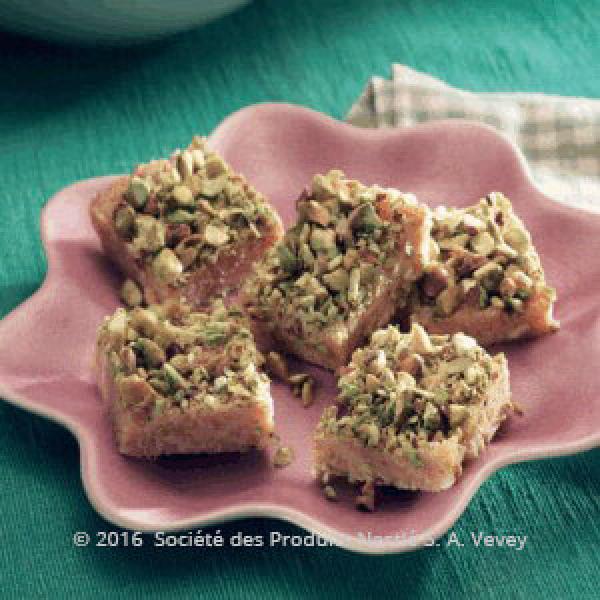 Coconut Pistachio Slices Recipe Nestlé Family ME