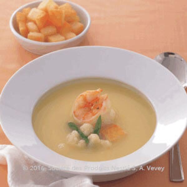 Shrimps and Cauliflower Soup