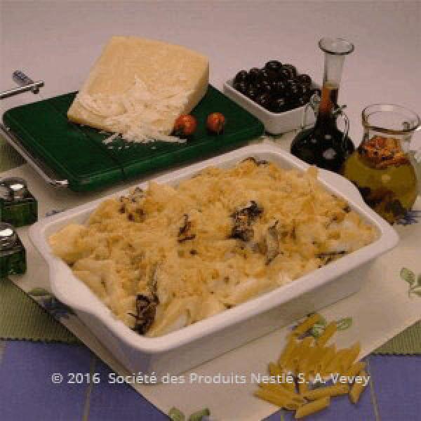 معكرونة بأنواع الفطر المشكّلة