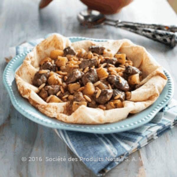 Lamb with sweet potatoes & raisins