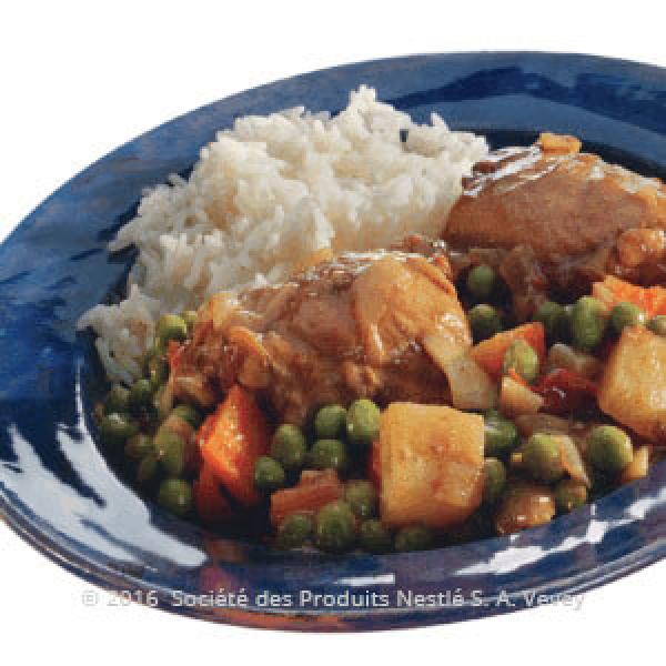 Chicken Curry and Green Peas Stew