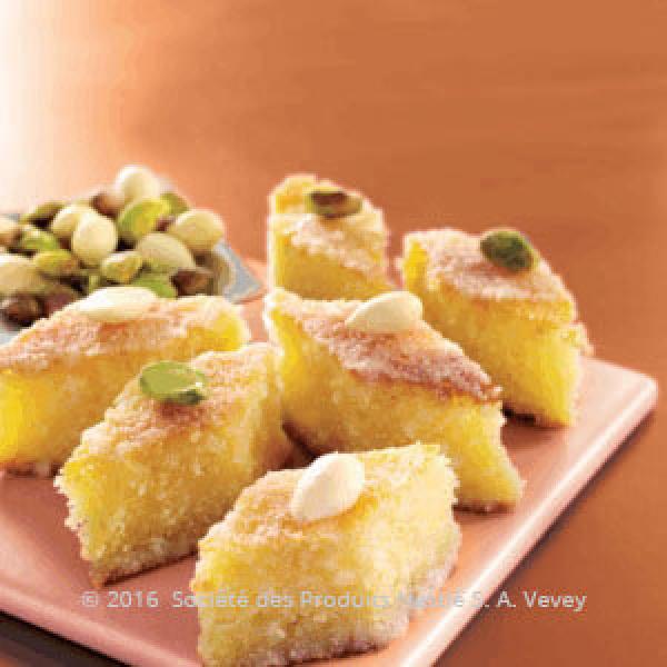 Light Basbousa with Almond