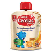 Cerelac Fruits Puree Banana Orange Biscuit Nestle Family
