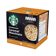 Starbucks Coffee by Nescafe Dolce Gusto, Starbucks Caramel Macchiato,  Coffee Pods, 12 capsules, Pack of 3 Packaging May Vary 