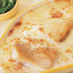 Fish with Bechamel and Egg Sauce
