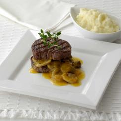 Beef Tenderloin with Mushroom Sauce