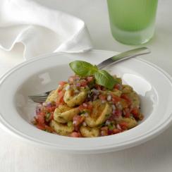 Herb Gnocchi with Tomato Salsa