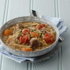 Chili Beef Stew with Red Lentils