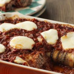 46718 Eggplant _ Beef Manicotti