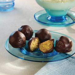 Chocolate Coated Pistachio Truffles