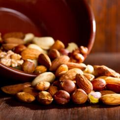 with nuts