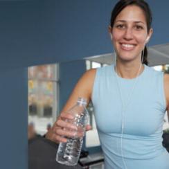 Woman drinking water