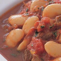 Syrian White Beans and Meat Stew