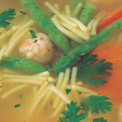 شوربة الدجاج والهليون