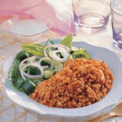 Burghul with Chicken and Tomato