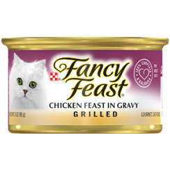 طعام القطط الرطب فانسي فيست بالدجاج المشوي