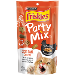 Friskies Party Mix Cat Treats Original Crunch