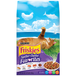 Friskies Surfin&#039; &amp; Turfin&#039; Favourites Cat Dry Food 1.43kg