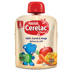 Nestlé®CERELAC Fruits &amp; Vegetables Puree Pouch Apple Carrot Mango 90g