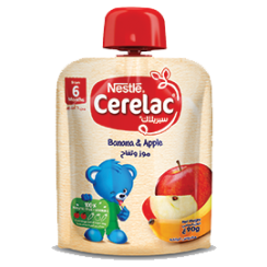 Nestlé®CERELAC Fruits Puree Pouch Banana Apple 90g