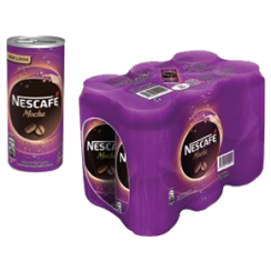 NESCAFÉ® Ready To Drink Mocha Chilled Coffee 6 Pack