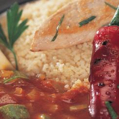 كوسكوس الدجاج على الطريقة المغربية التقليدية