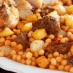 Tomato Moghrabiah with Potatoes