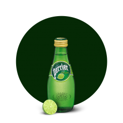 Perrier Sparkling Water, Lime, 200ml Glass Bottle