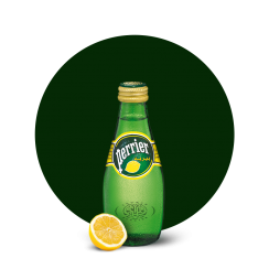 Perrier Sparkling Water, Lemon, 200ml Glass Bottle