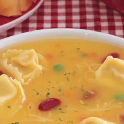 Beans with Cheese Tortellini Soup